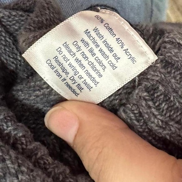 Urban Pipeline Gray Houndstooth Knit Crewneck Sweater Long Sleeve Pullover SizeS - Picture 6 of 6